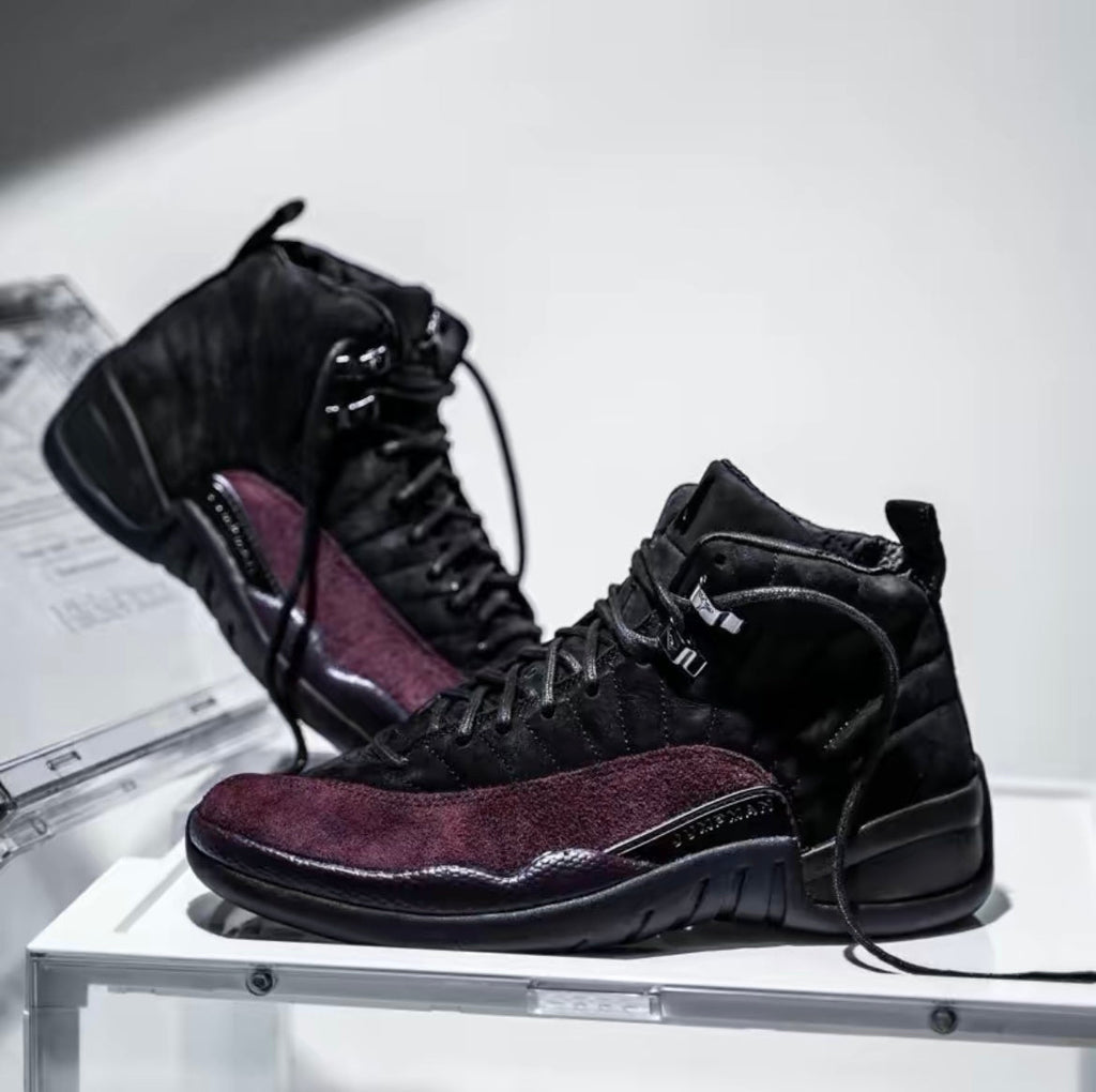 Jordan 12 Retro A Ma Maniére in Black Burgundy DV6989-001 - product image from the listing.
