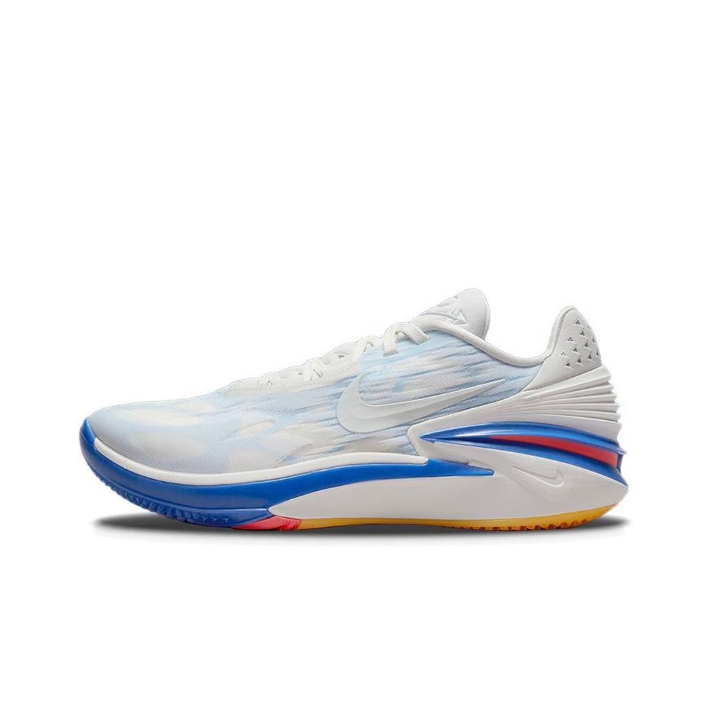 Nike Air Zoom G.T. Cut 2 Basketball Shoes in White Blue DJ6015-102 - product image from the listing.