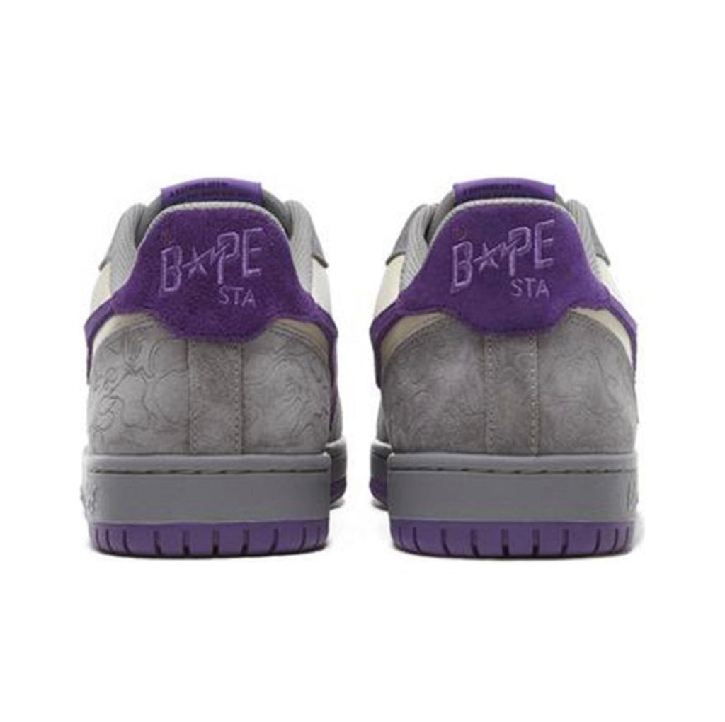 BAPE SK8 Sta Sneakers in White Purple - product image from the listing.