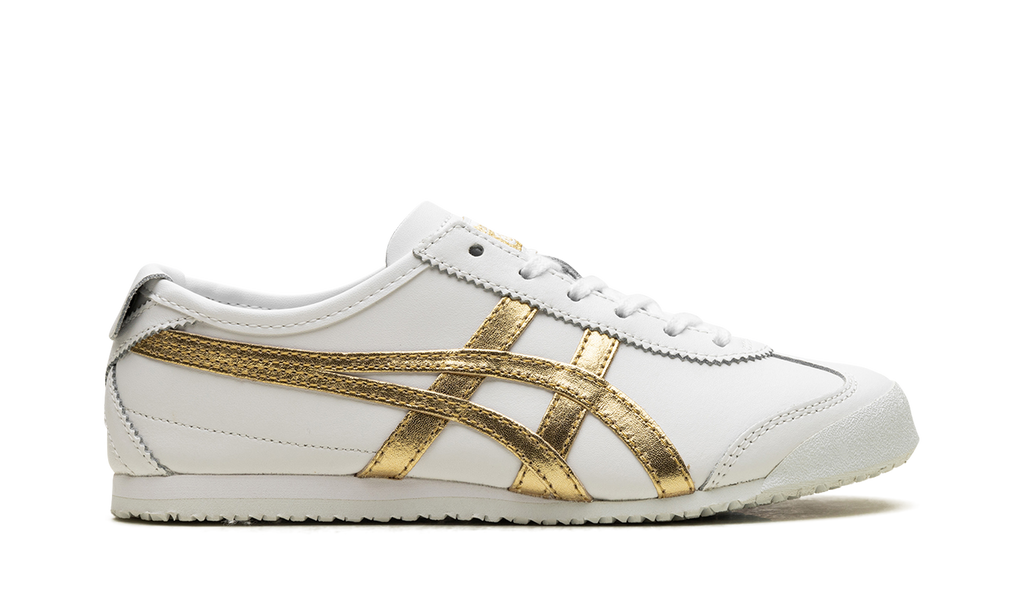 White Rich Gold - Onitsuka Tiger Mexico 66 Sneakers - product image from the listing.