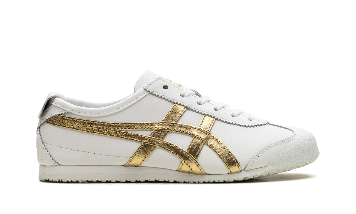 White Rich Gold - Onitsuka Tiger Mexico 66 Sneakers - product image from the listing.