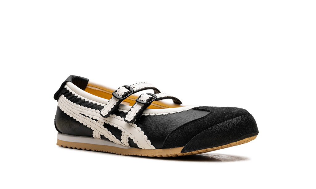 Women's Onitsuka Tiger Mexico 66 TGRS Ballet Flats - Black Cream - product image from the listing.
