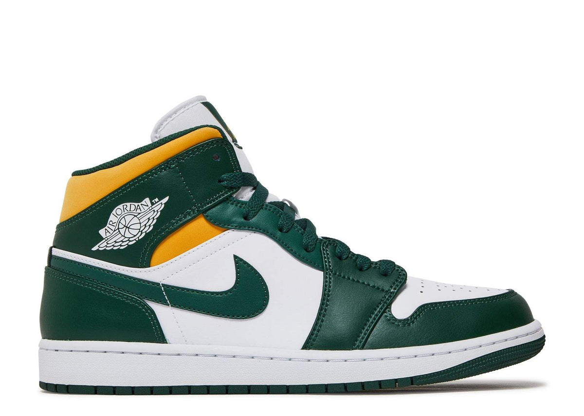 "Sonics" Air Jordan 1 Mid Sneakers - product image from the listing.