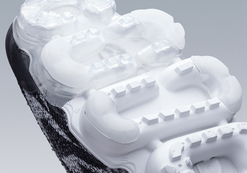 Nike Air VaporMax Moc 2 Acronym in Black White Volt AQ0996-001 - product image from the listing.