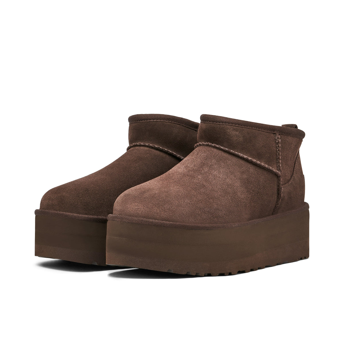 Women's UGG CLASSIC ULTRA MINI PLATFORM BURNT CEDAR - product image from the listing.