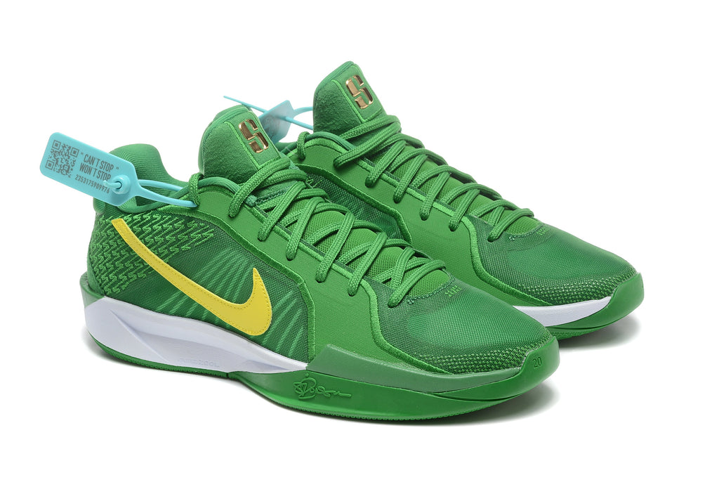 Nike Sabrina 2 Basketball Shoes in Green and Yellow - product image from the listing.