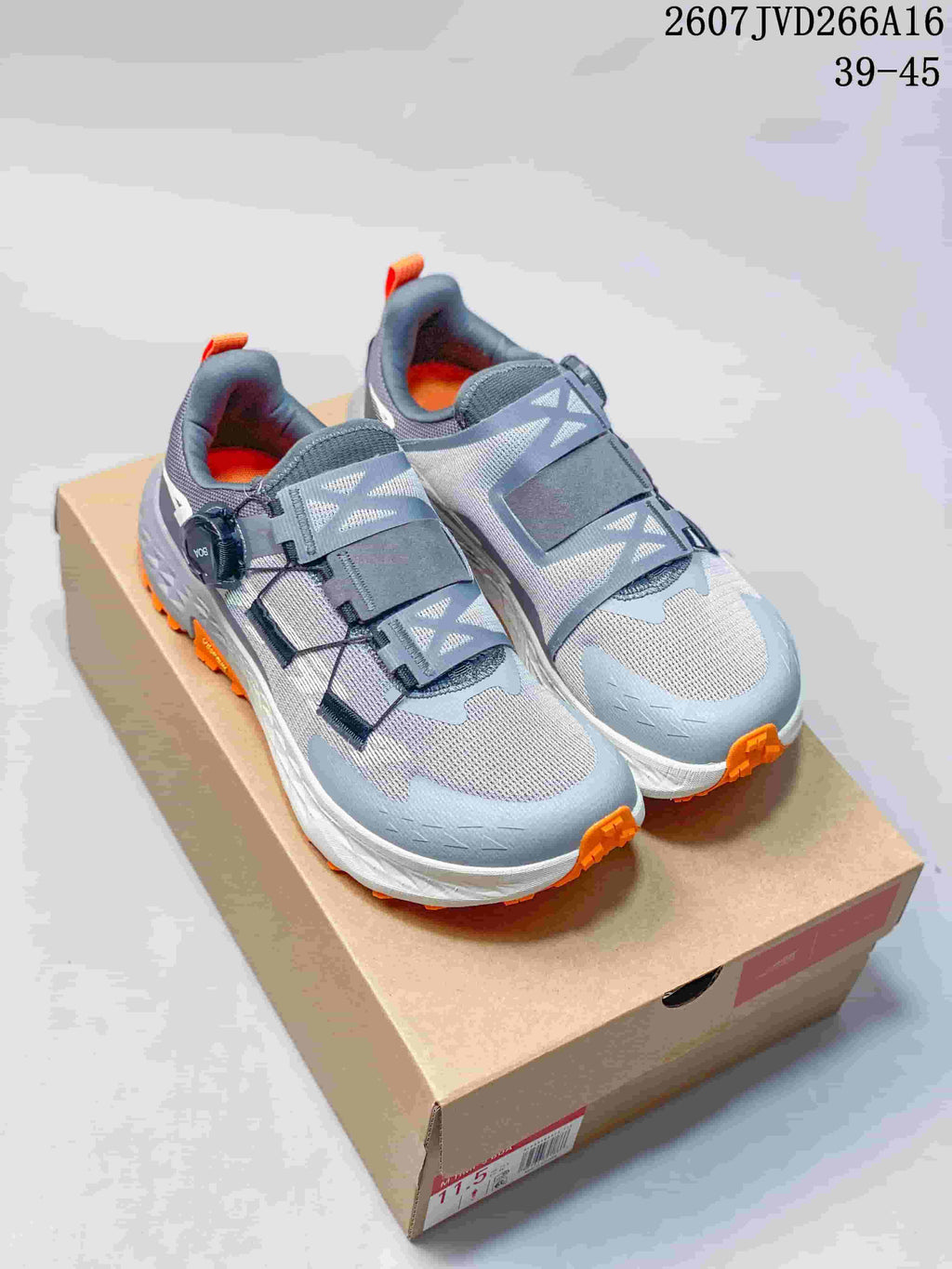 Altra Timp 5 BOA Trail Running Shoes in Gray Orange 2607JVD266A16 - product image from the listing.