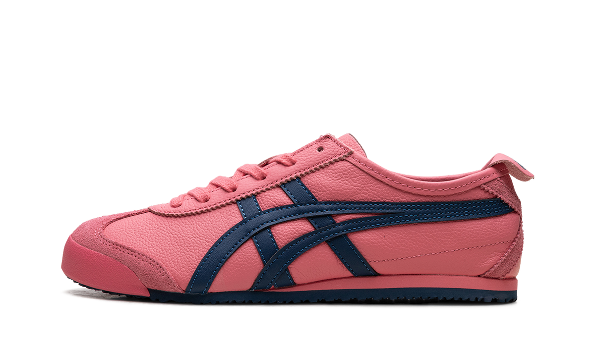 Pink Cameo Mako Blue - Onitsuka Tiger Mexico 66 Leather Sneakers - product image from the listing.