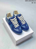 Maison Margiela S57WS0236 Blue Calfskin Trainers - product image from the listing.