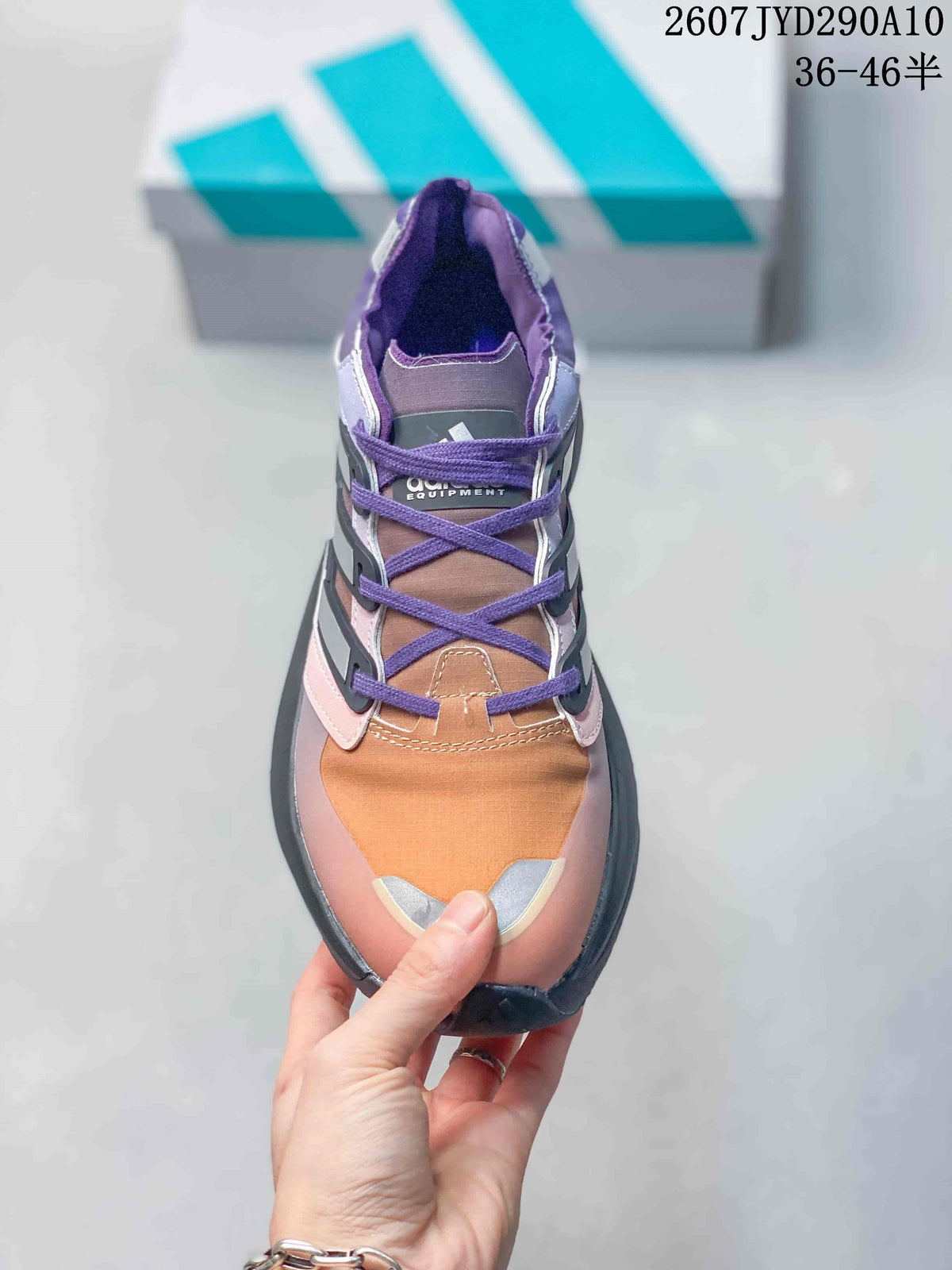 adidas Equipment Adios Pro Low-Top Running Shoes in Purple - product image from the listing.
