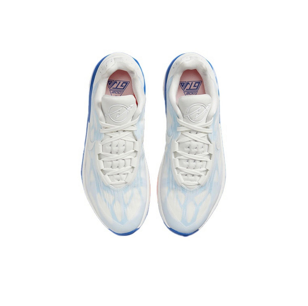 Nike Air Zoom G.T. Cut 2 Basketball Shoes in White Blue DJ6015-102 - product image from the listing.
