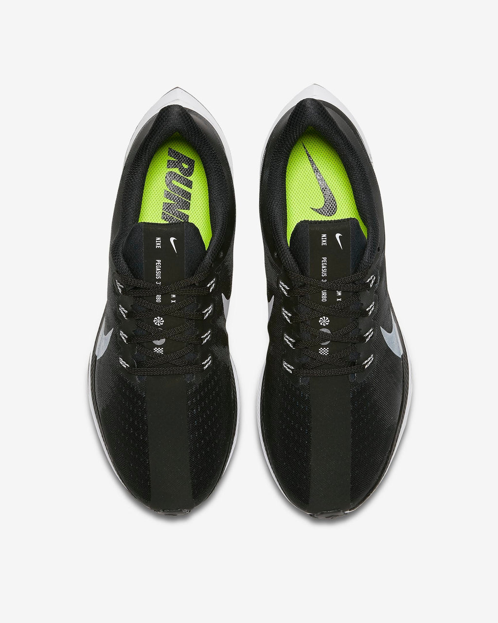 Nike Zoom Pegasus 35 Turbo Running Shoes in Black AJ4114-001 - product image from the listing.