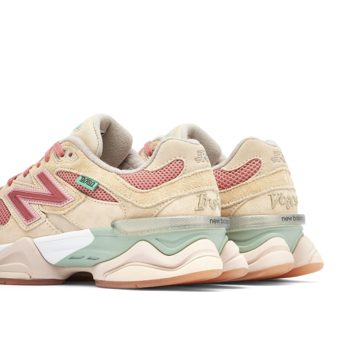 NEW BALANCE 9060 X JOE FRESHGOODS INSIDE VOICES PENNY COOKIE in PINK - product image from the listing.
