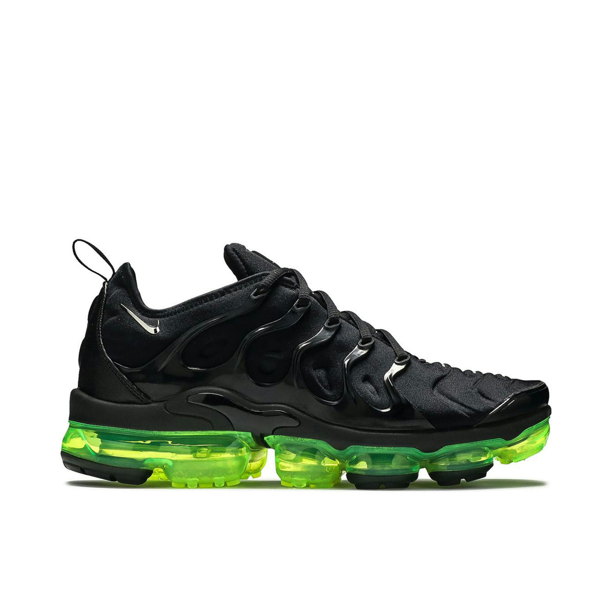 NIKE AIR VAPORMAX PLUS in BLACK VOLT - product image from the listing.