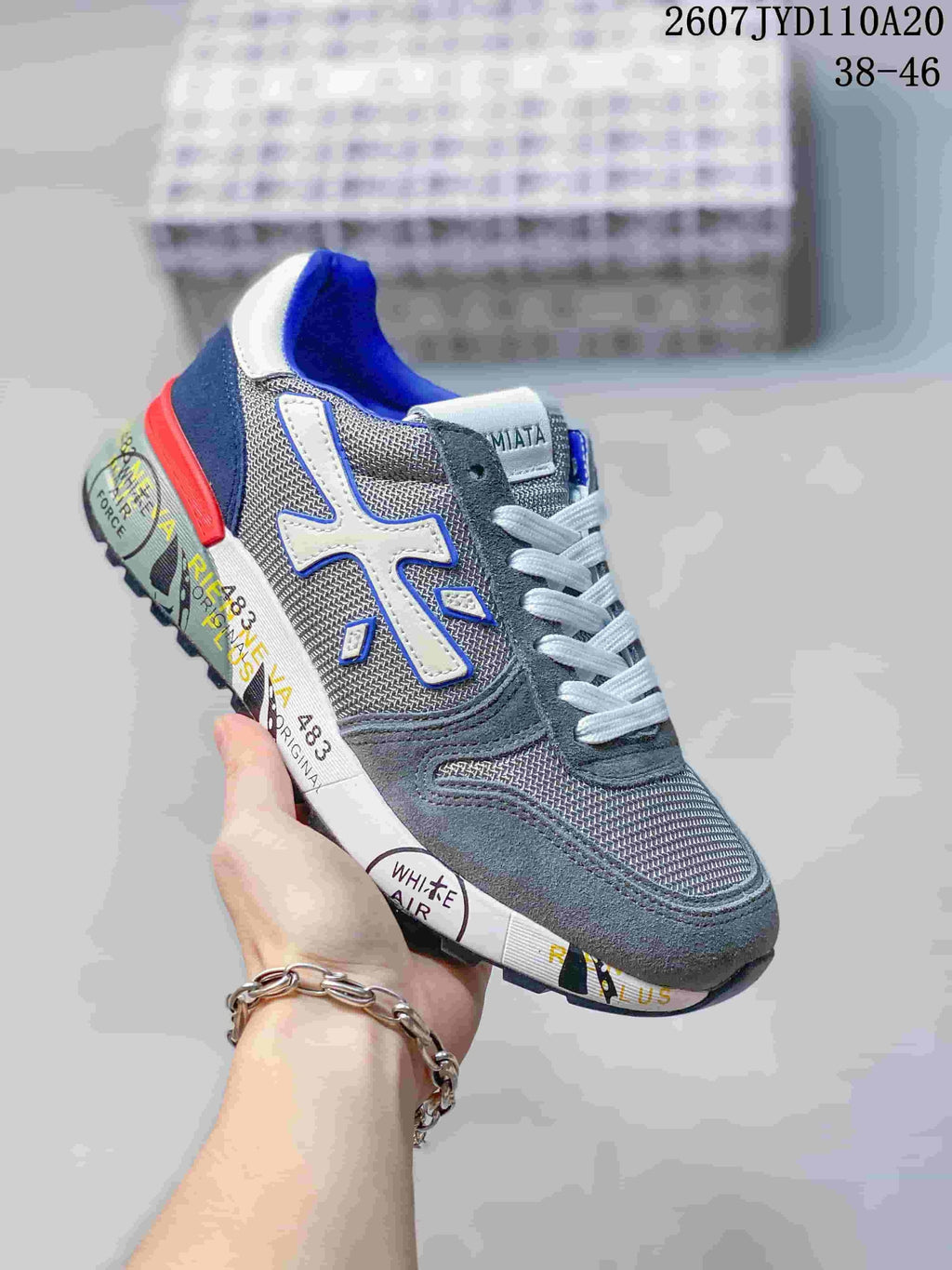 Men's Premiata 712500UOI Retro Casual Sneakers - product image from the listing.