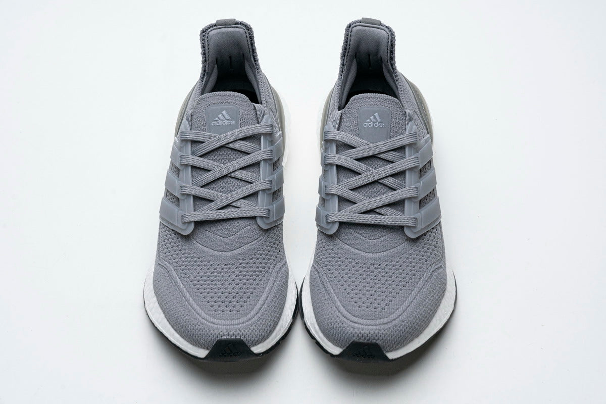 adidas Ultraboost 21 Running Shoes FY0381 in Grey - product image from the listing.