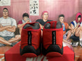 Nike Air Flightposite Basketball Shoes in Red Black - product image from the listing.