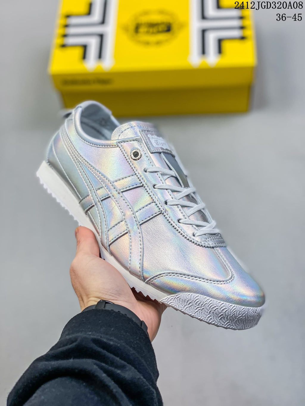 Onitsuka Tiger Mexico 66 SD Trainers Silver Iridescent - product image from the listing.