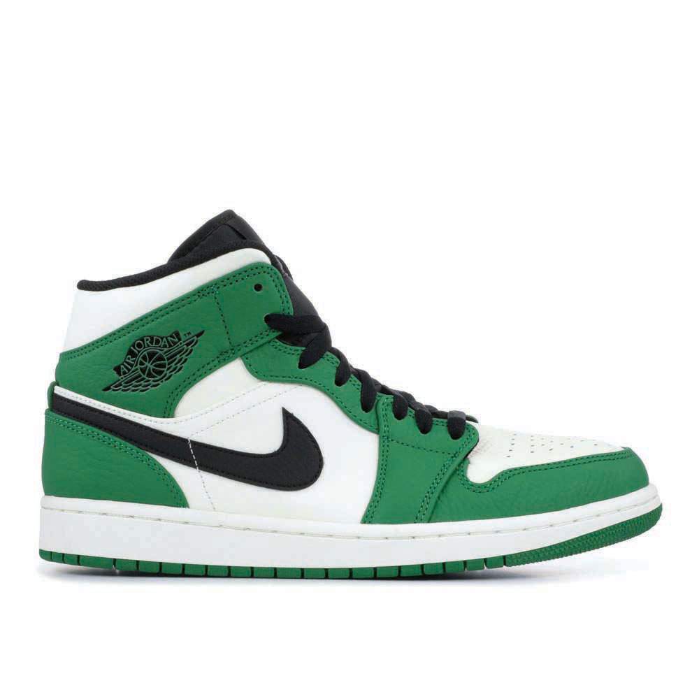 "Pine Green" Air Jordan 1 Mid Sneakers - product image from the listing.