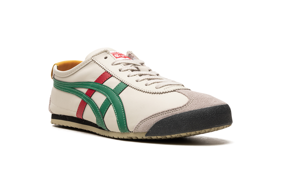 Onitsuka Tiger Mexico 66 Sneakers in Birch Green Red Yellow - product image from the listing.