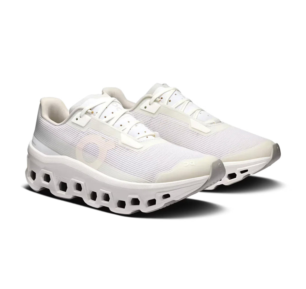Men's On Cloudmonster Void White Running Shoes - product image from the listing.