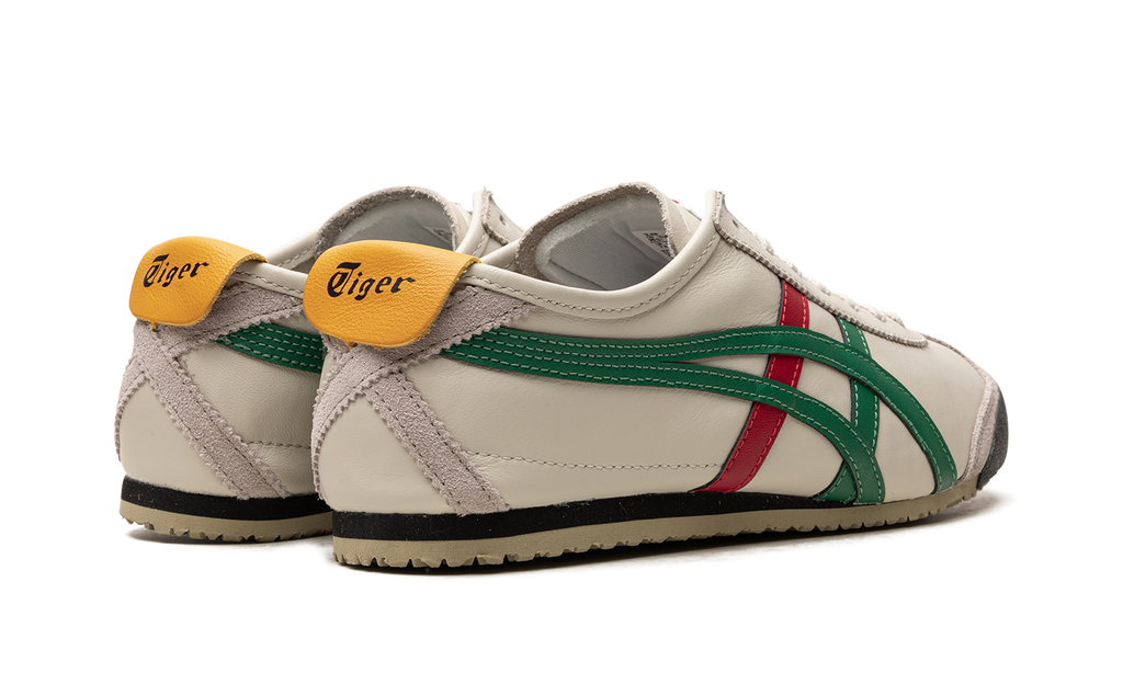 Onitsuka Tiger Mexico 66 Sneakers in Birch Green Red Yellow - product image from the listing.