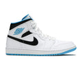 "Laser Blue" Air Jordan 1 Mid Sneakers - product image from the listing.