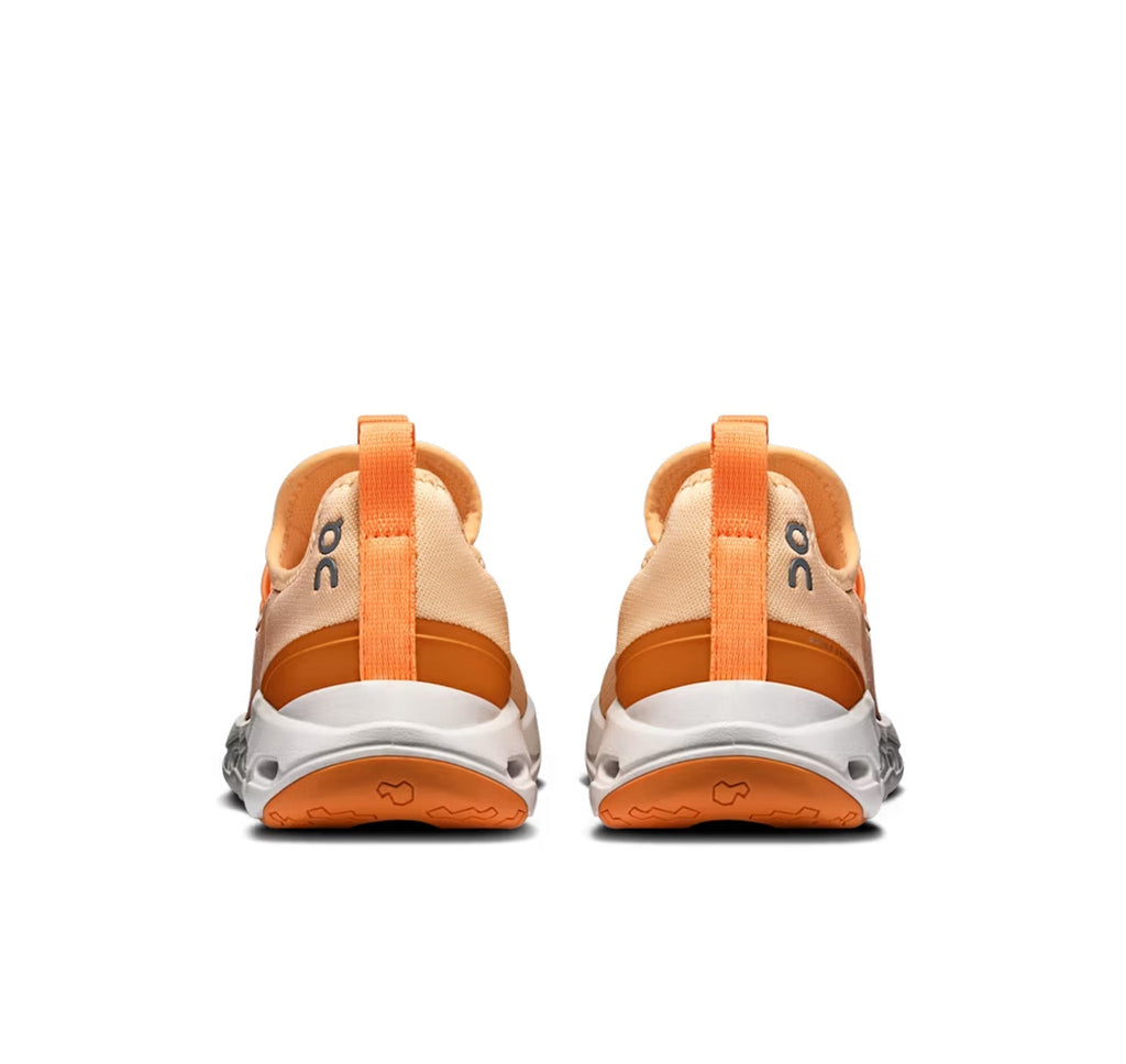 On Little Kids' Cloudleap Tangerine/Blonde Athletic Footwear - product image from the listing.