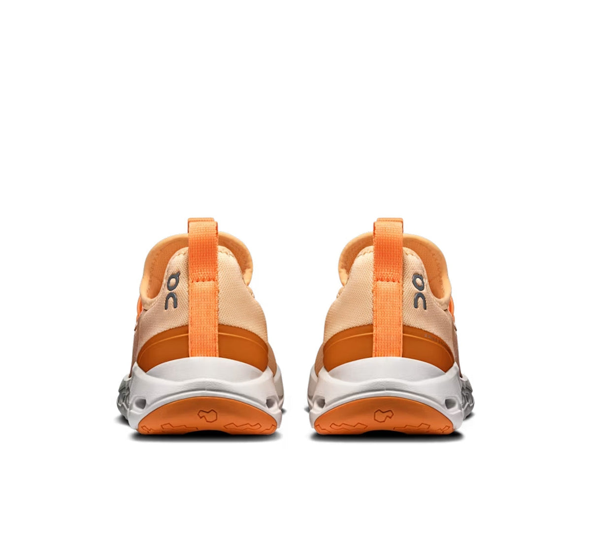 On Little Kids' Cloudleap Tangerine/Blonde Athletic Footwear - product image from the listing.