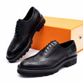 Black Leather Platform Loafers - product image from the listing.