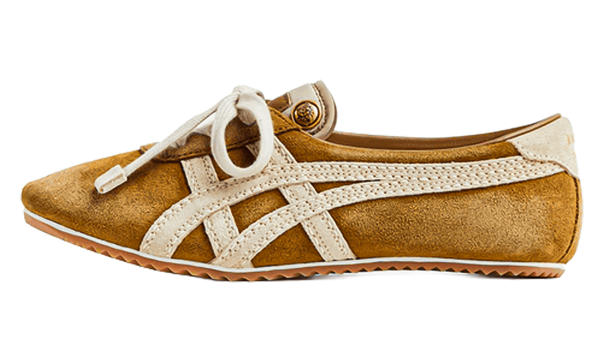 Women's Onitsuka Tiger Tai Chi Sakura Suede Versace Sneakers - Brown - product image from the listing.