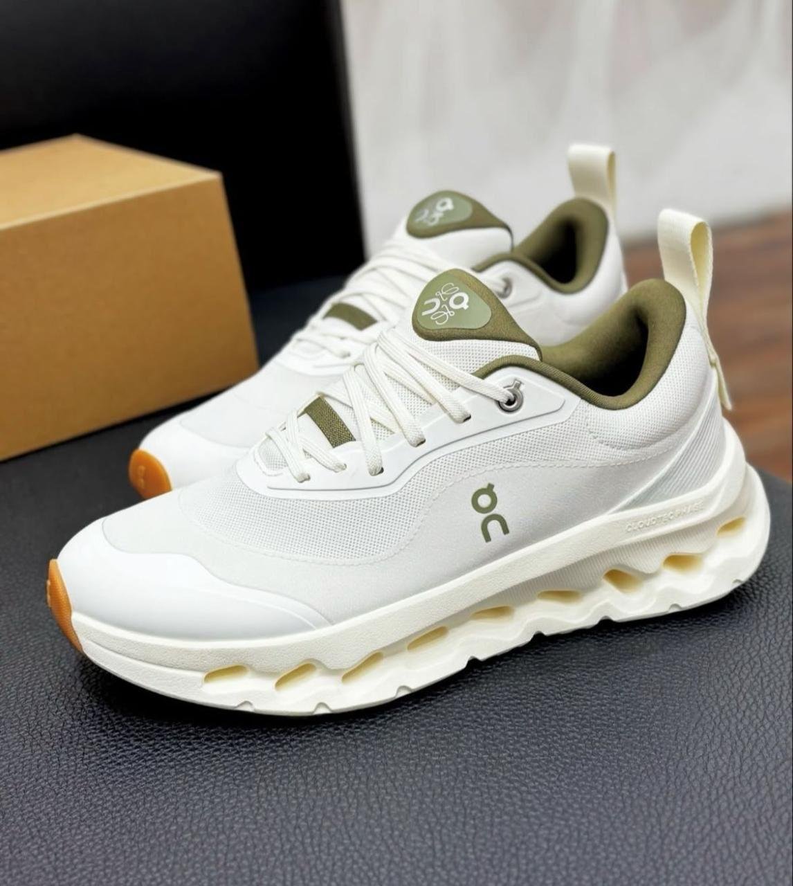 LOEWE x On Cloudtilt 2.0 White/Brown Lifestyle Trainers - product image from the listing.