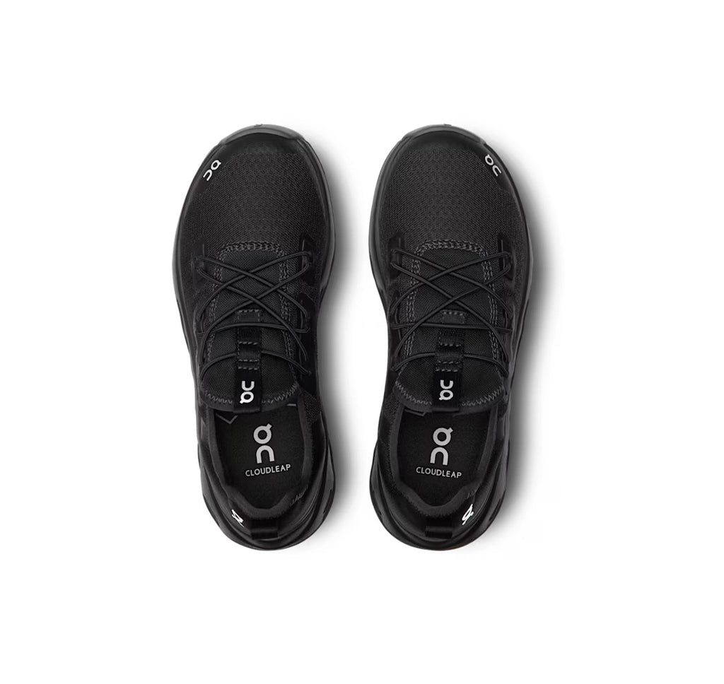 On Little Kids' Cloudleap Black/Eclipse Athletic Footwear - product image from the listing.