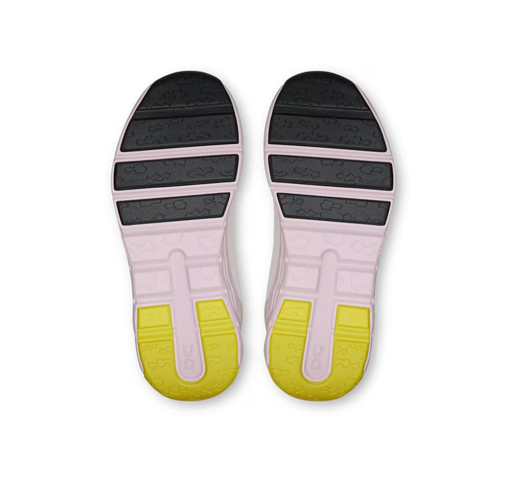 On Little Kids' Cloudleap Ivory/Orchid Athletic Footwear - product image from the listing.