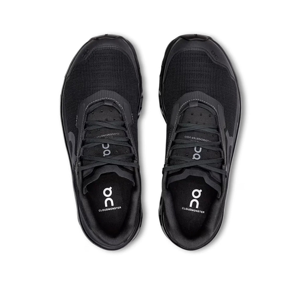 Women's On Cloudmonster Void Black Running Shoes - product image from the listing.