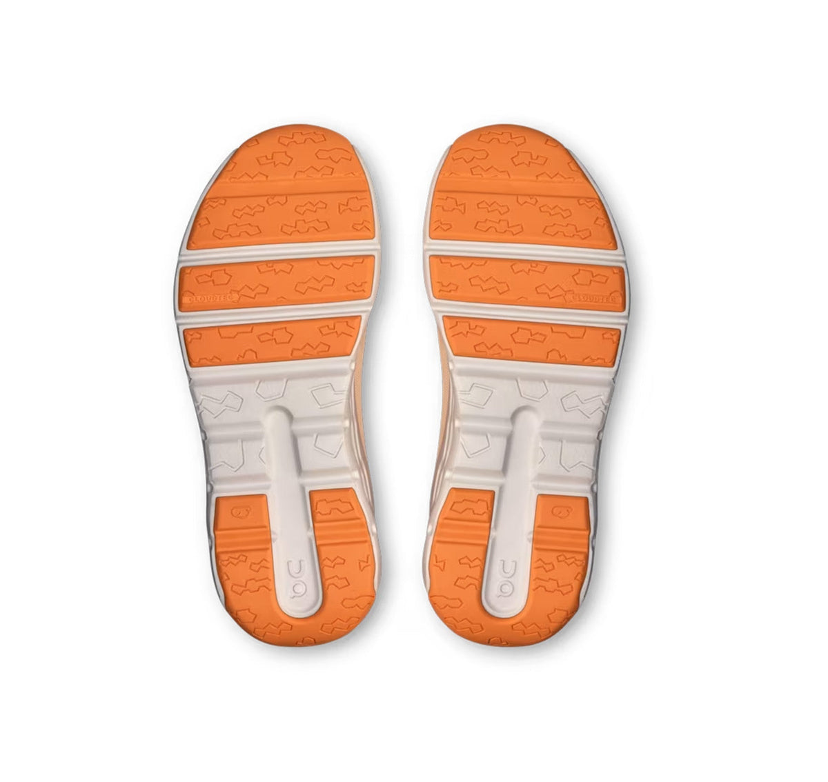 On Little Kids' Cloudleap Tangerine/Blonde Athletic Footwear - product image from the listing.