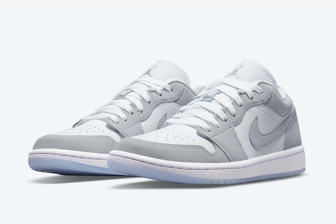 Jordan 1 Low Sneakers in Wolf Grey - product image from the listing.