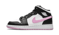 Jordan 1 Mid White Black Light Arctic Sneakers in Pink - product image from the listing.