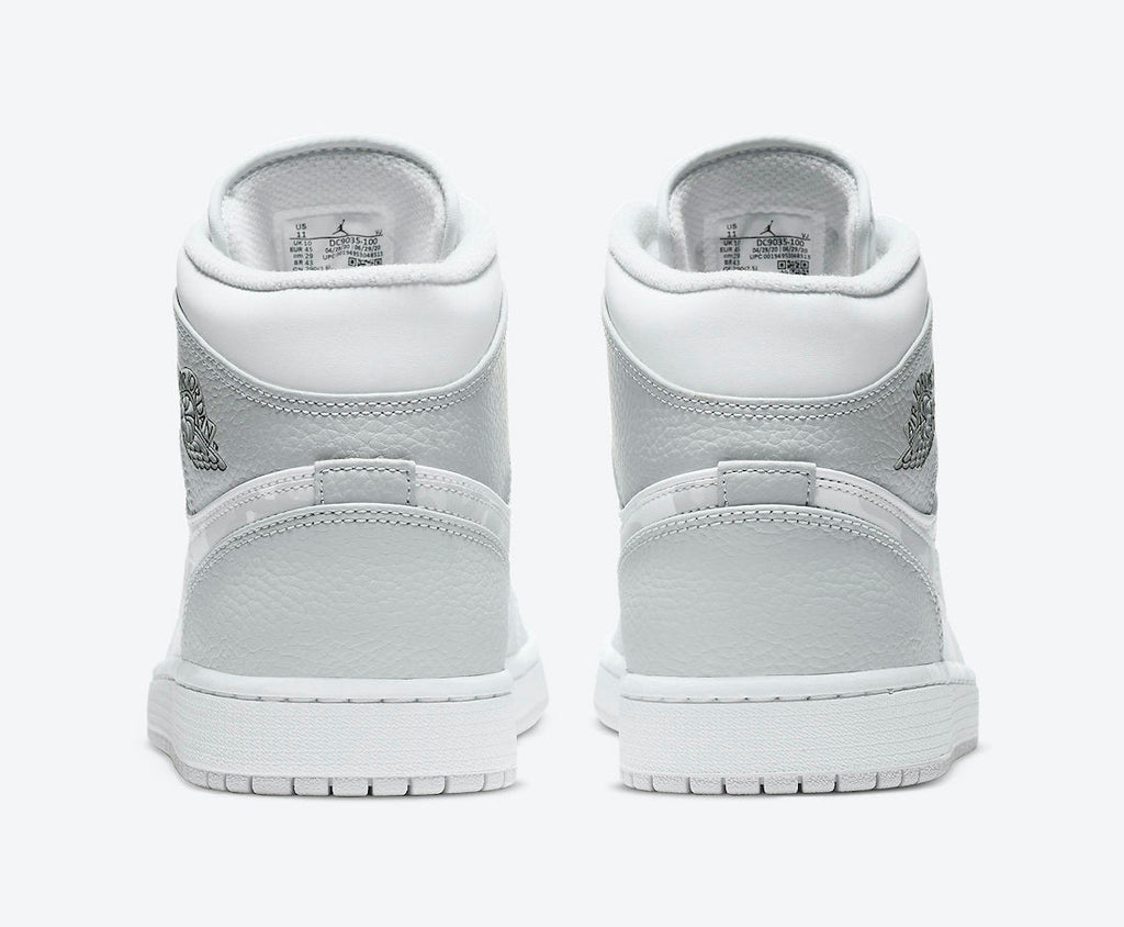 White Camo Sneakers - Jordan 1 Mid - product image from the listing.