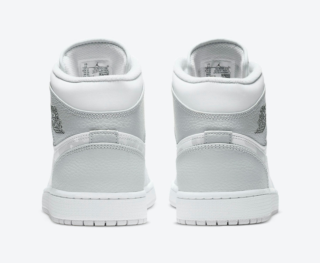 White Camo Sneakers - Jordan 1 Mid - product image from the listing.