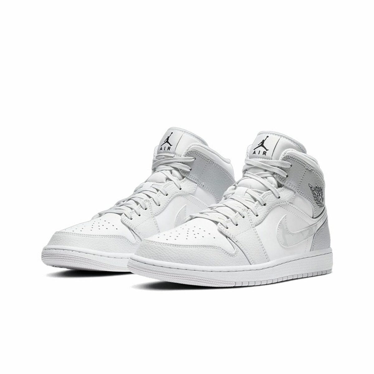 White Camo Sneakers - Jordan 1 Mid - product image from the listing.