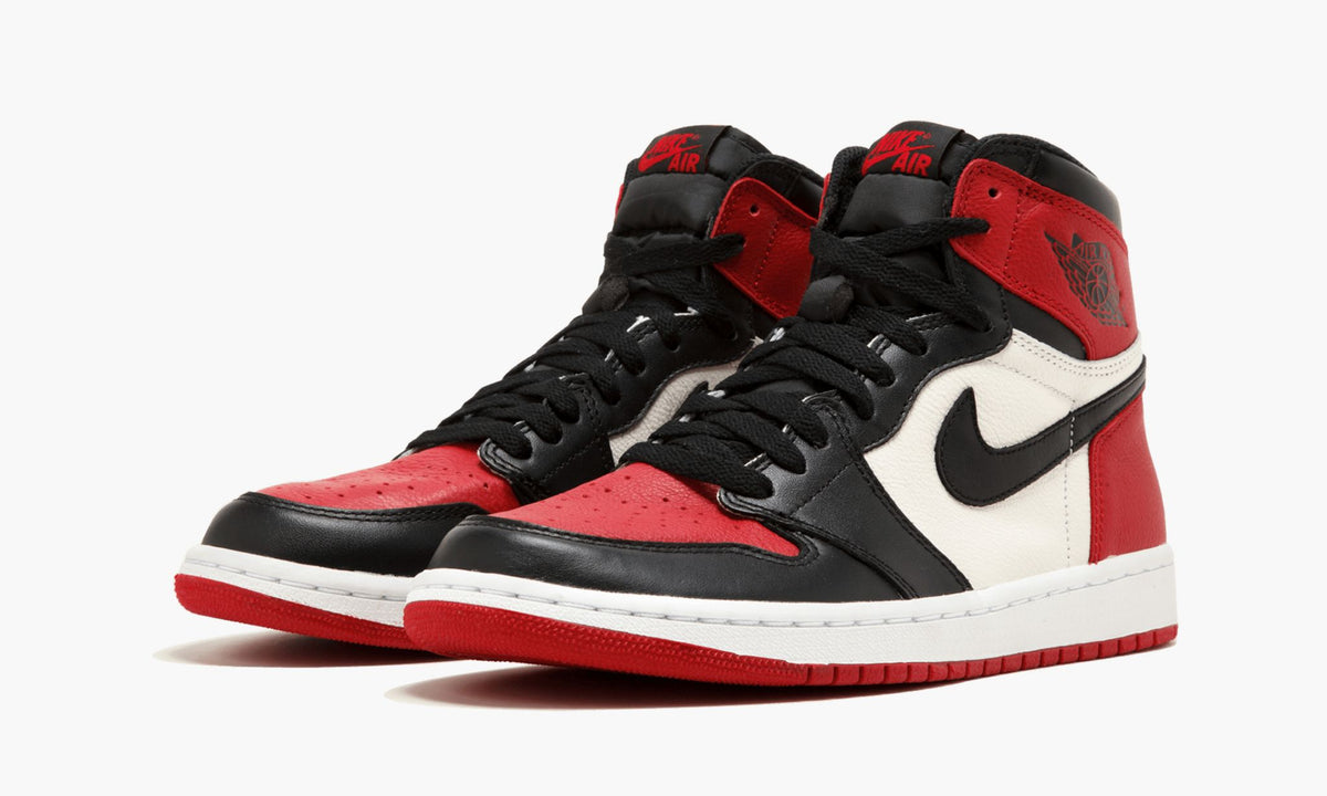 "Bred Toe" Jordan 1 Retro High Sneakers - product image from the listing.