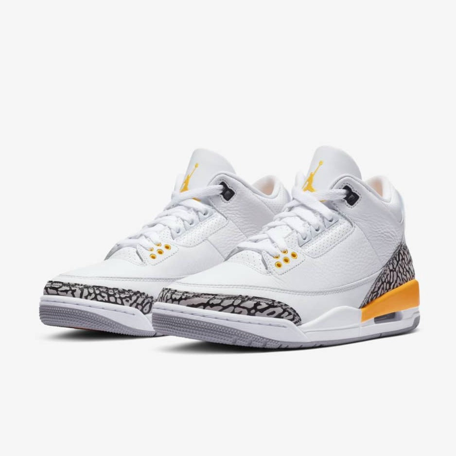 Jordan 3 Lazer Sneakers in Orange - product image from the listing.