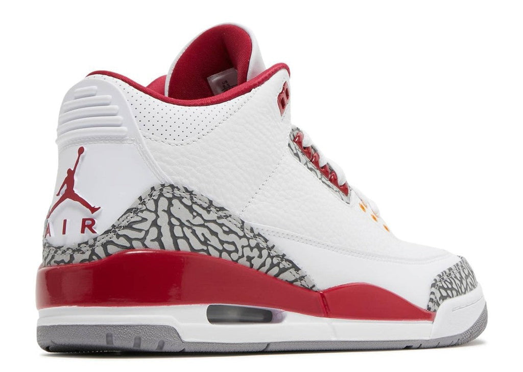 Jordan 3 Retro Cardinal Sneakers in Red - product image from the listing.