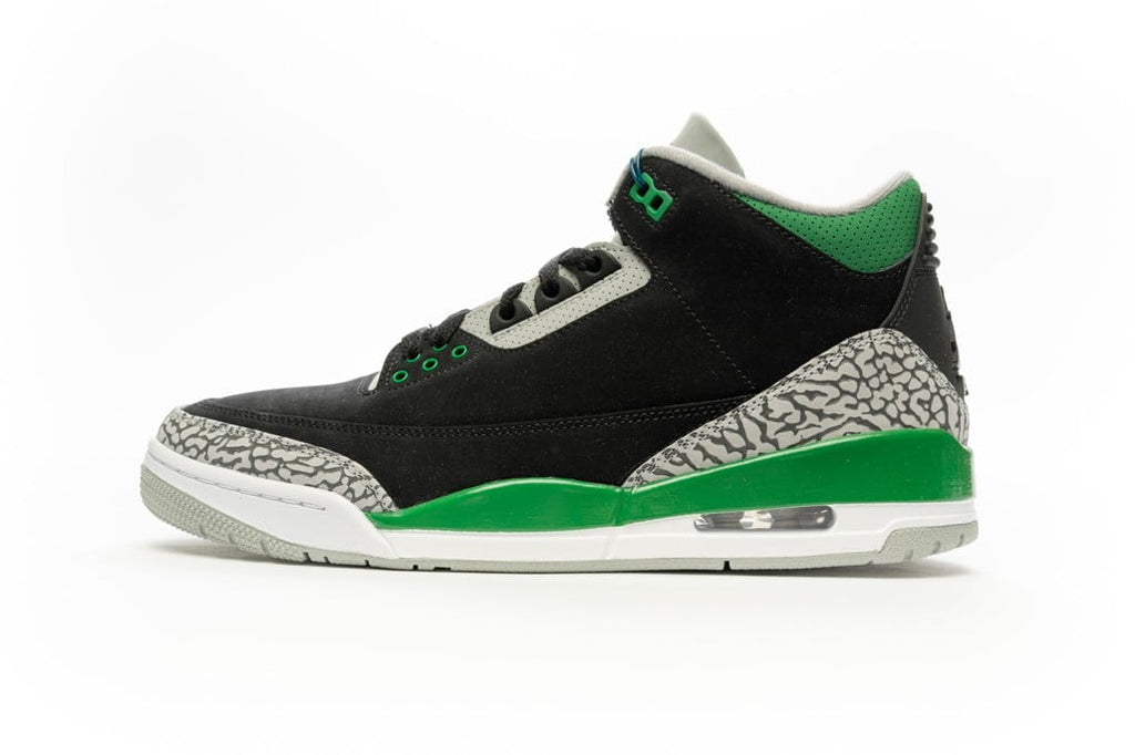 Jordan 3 Retro Pine Sneakers in Green - product image from the listing.