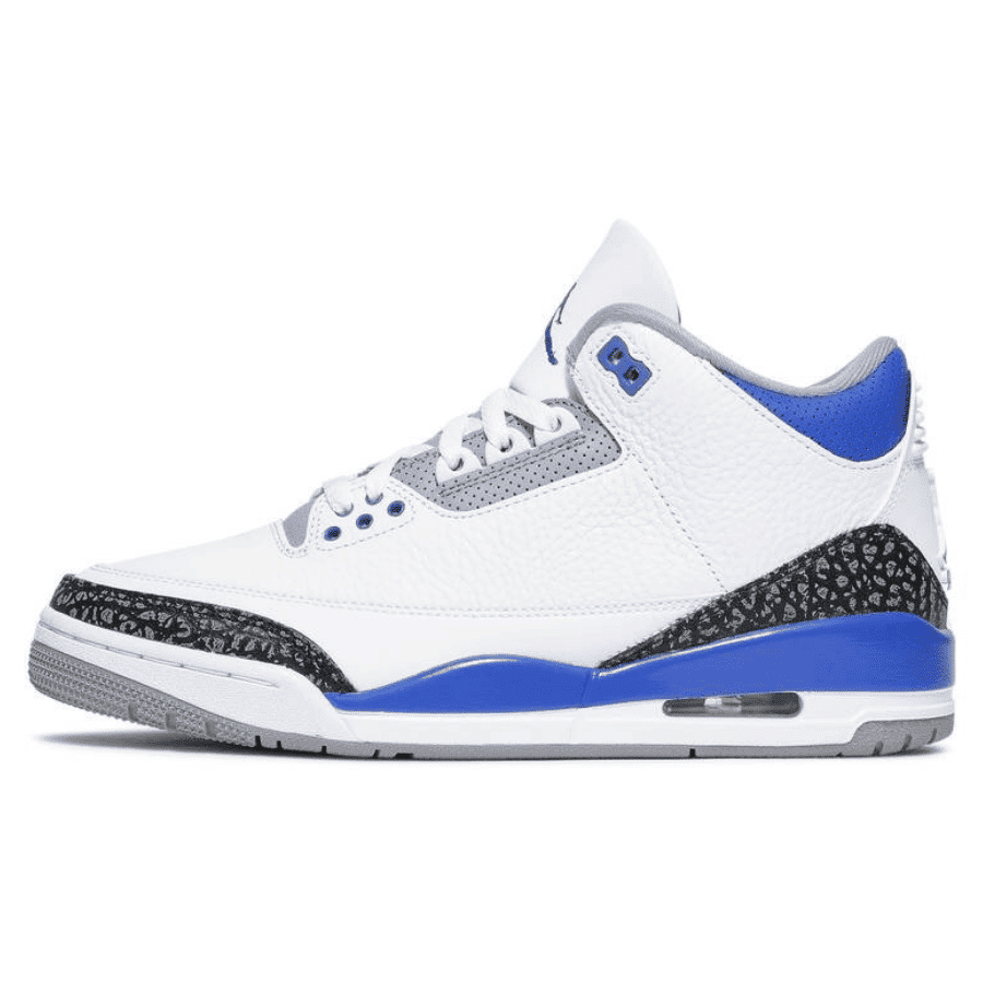 Jordan 3 Retro Racer Sneakers in Blue - product image from the listing.