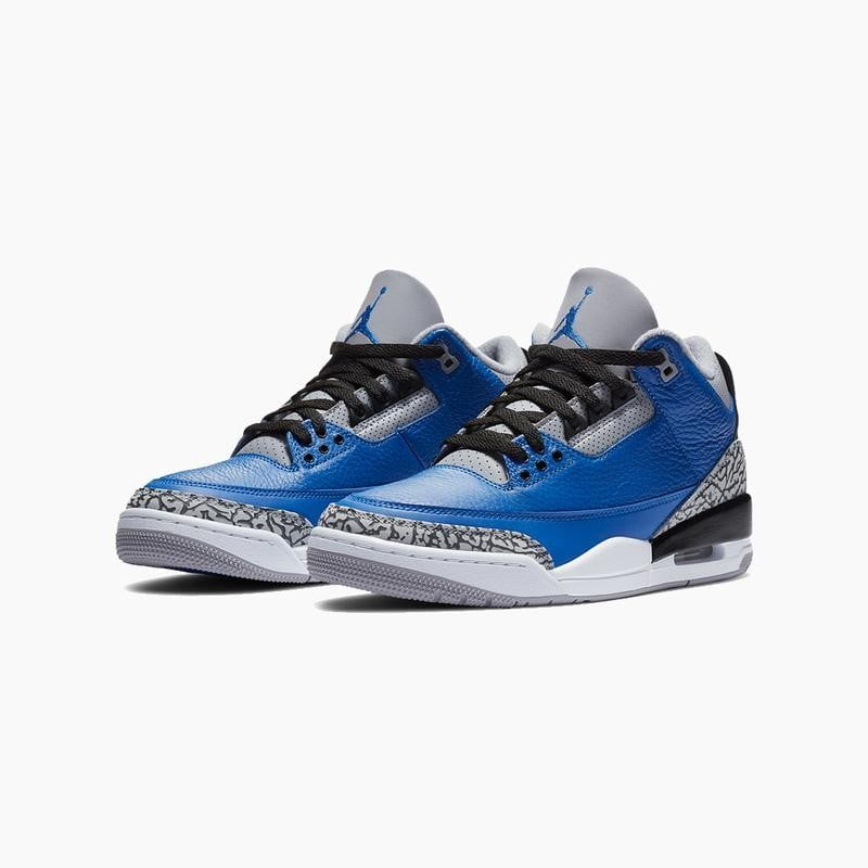 Varsity Royal Cement Sneakers - Jordan 3 Retro - product image from the listing.