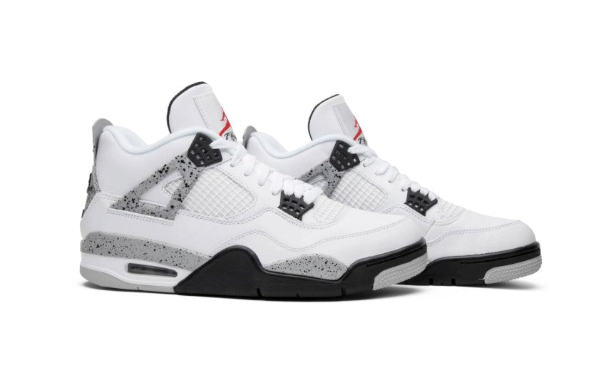 Golf White Cement Sneakers - Jordan 4 Retro - product image from the listing.