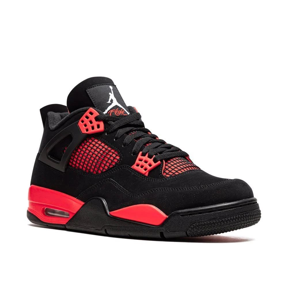 Red Thunder Sneakers - Jordan 4 Retro - product image from the listing.