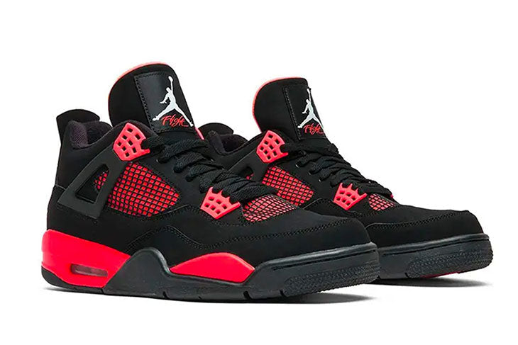 Red Thunder Sneakers - Jordan 4 Retro - product image from the listing.